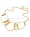 Box Geometric Bib Necklace